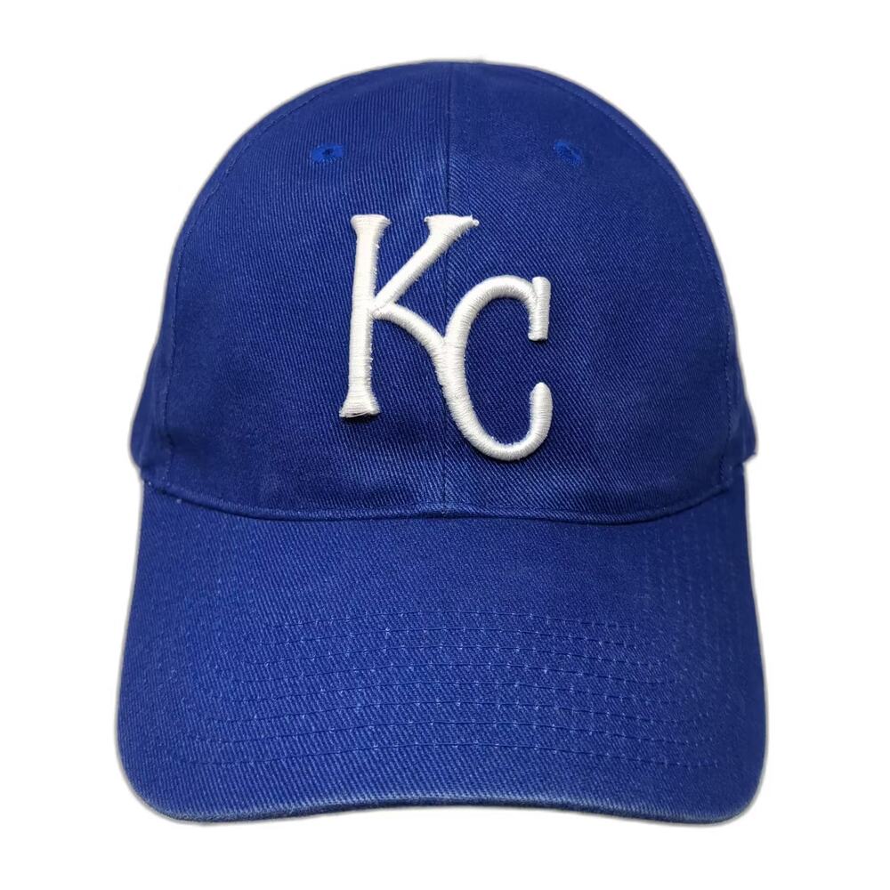 Kansas City Royals MLB Twins Enterprise Blue White Strapback Baseball Cap OS